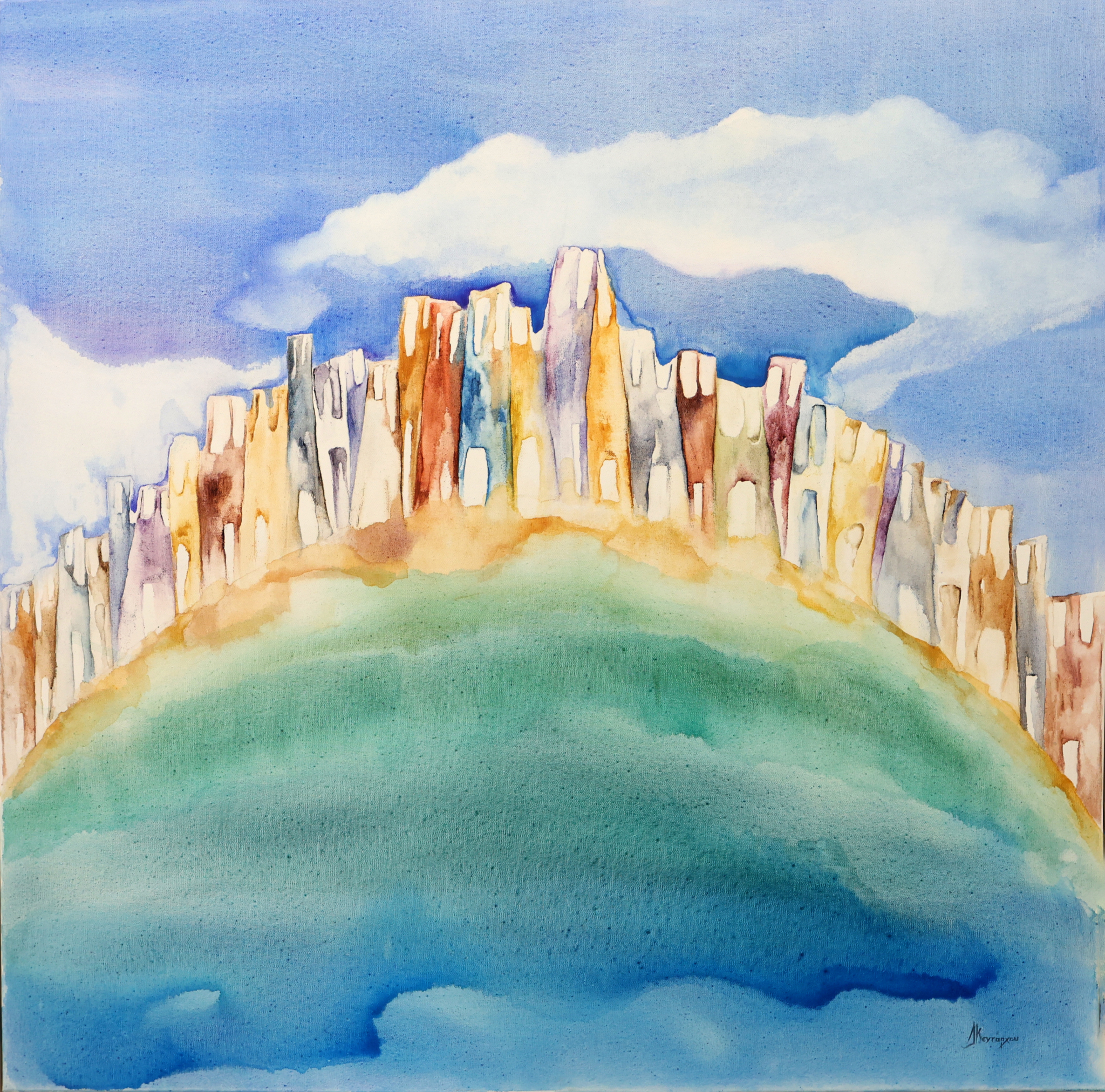 ΘΑΛΑΣΣΙΝΟ ΤΟΠΙΟ ΑΚΡΥΛΙΚΑ ΣΕ ΚΑΜΒΑ 100 100 ΕΚ 2011