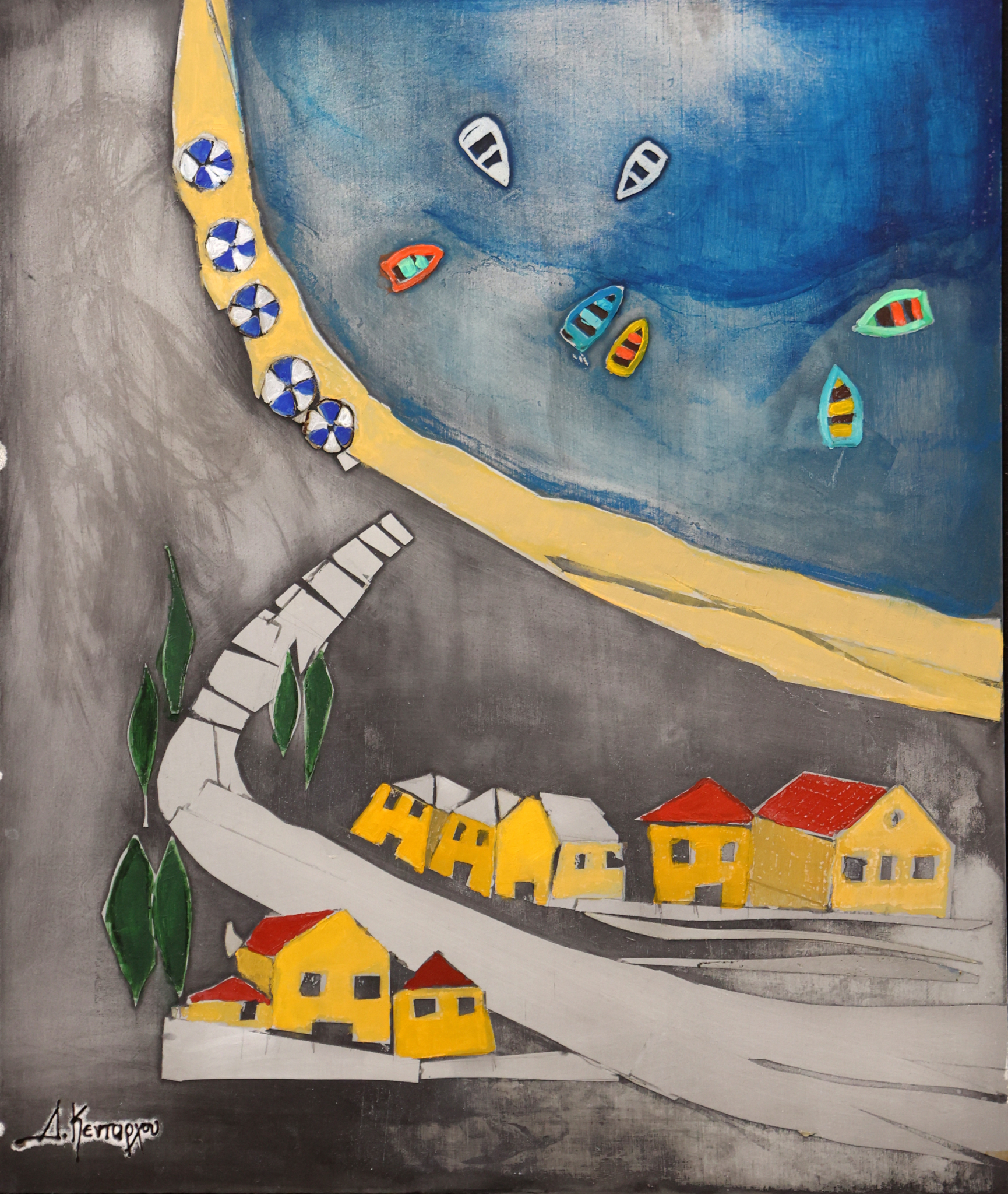 ΘΕΑ ΣΤΗ ΘΑΛΑΣΣΑ ΜΙΚΤΗ ΤΕΧΝΙΚΗ ΣΕ ΤΣΙΓΚΟ 20 30 εκ 2018