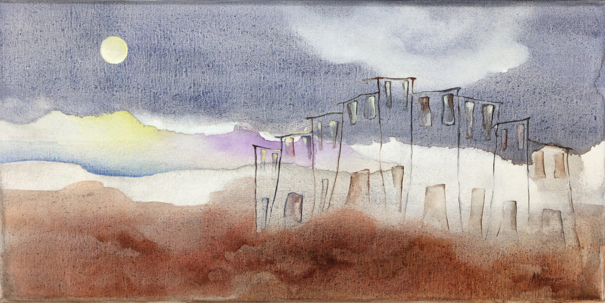 ΠΑΝΣΕΛΗΝΟΣ ΑΚΡΥΛΙΚΑ ΣΕ ΚΑΜΒΑ 30 50 εκ 2009